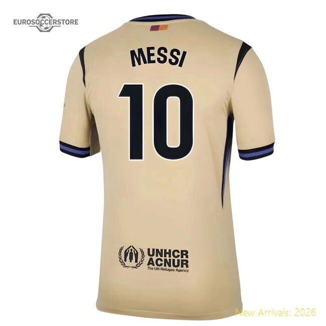 Top-Quality Authentic 2025-2026 Barcelona Away Shirt (Messi 10)