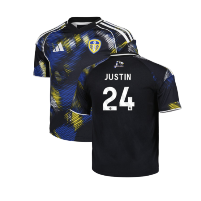 2025-2026 Leeds United Third Shirt (Kids) (Justin 24) (Limited Edit...