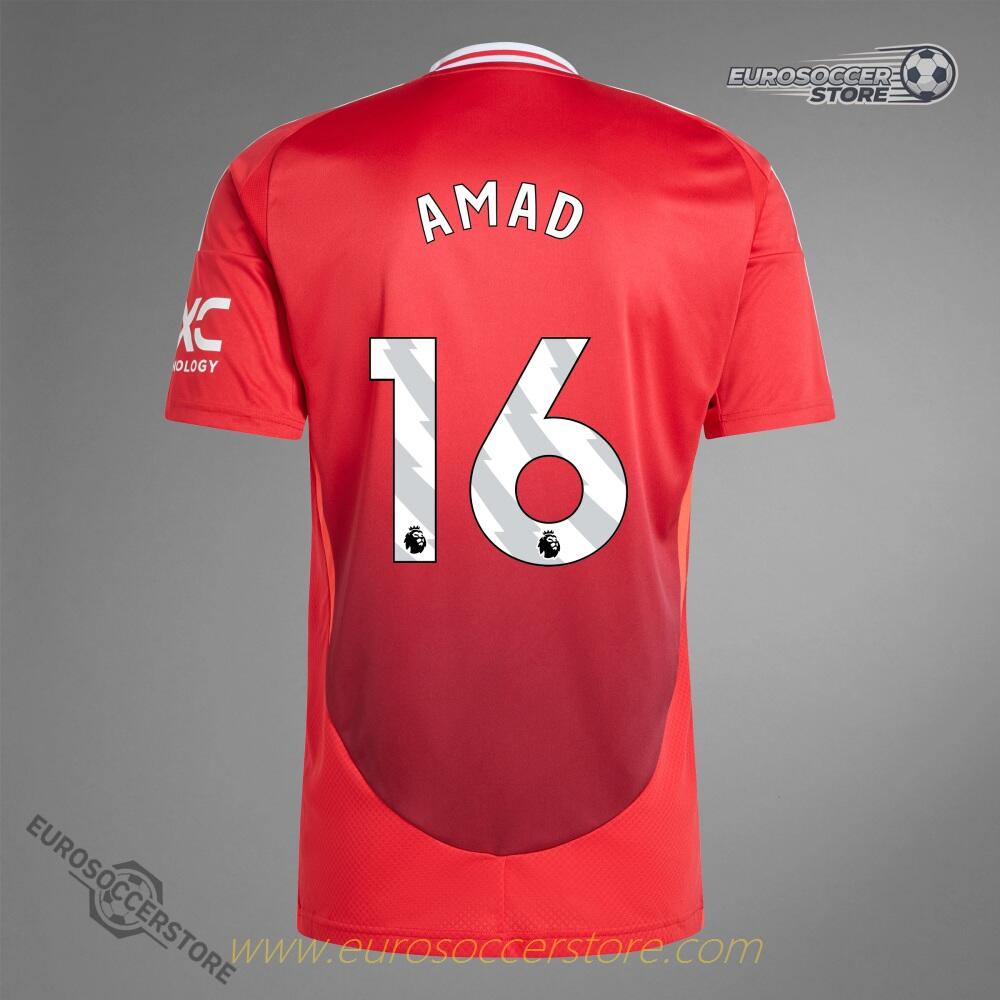 AMAD's 16 Home Jersey for Manchester United in the 24-25 Season