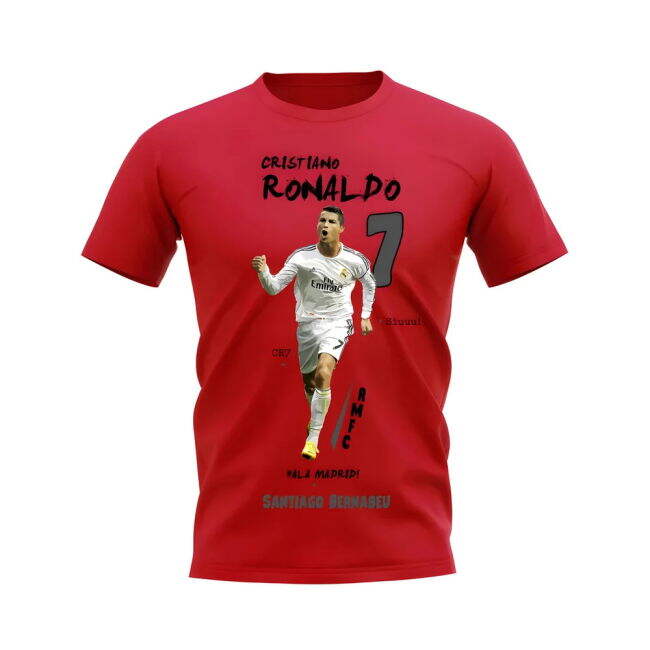 RM Football T-Shirt (Red) Durable Stitching Lightweight