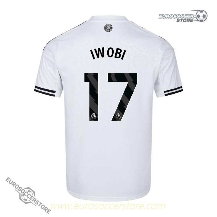 Fulham's 25-26 Home Jersey with IWOBI 17 Printing