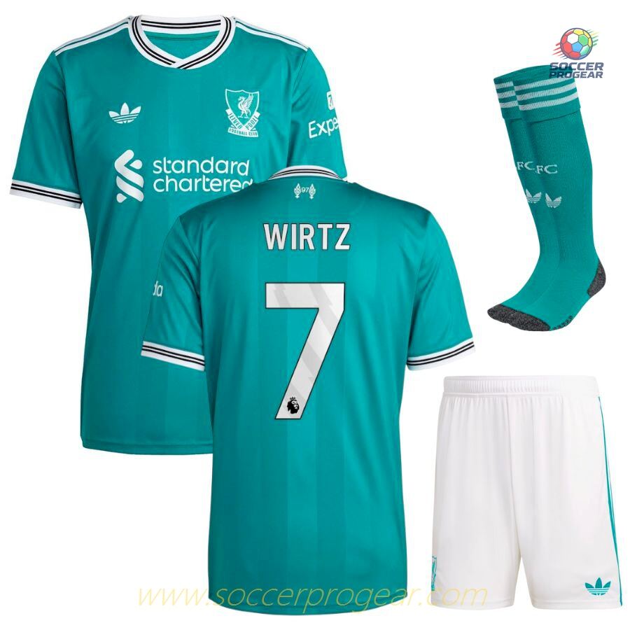 Liverpool Third Youth Kit Football Jersey 2025/26 Collection Wirtz