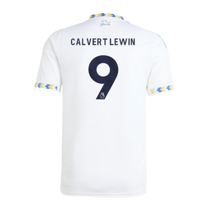 Economical 2025-2026 Leeds Home Iconic Official Shirt Calvert Lew#749