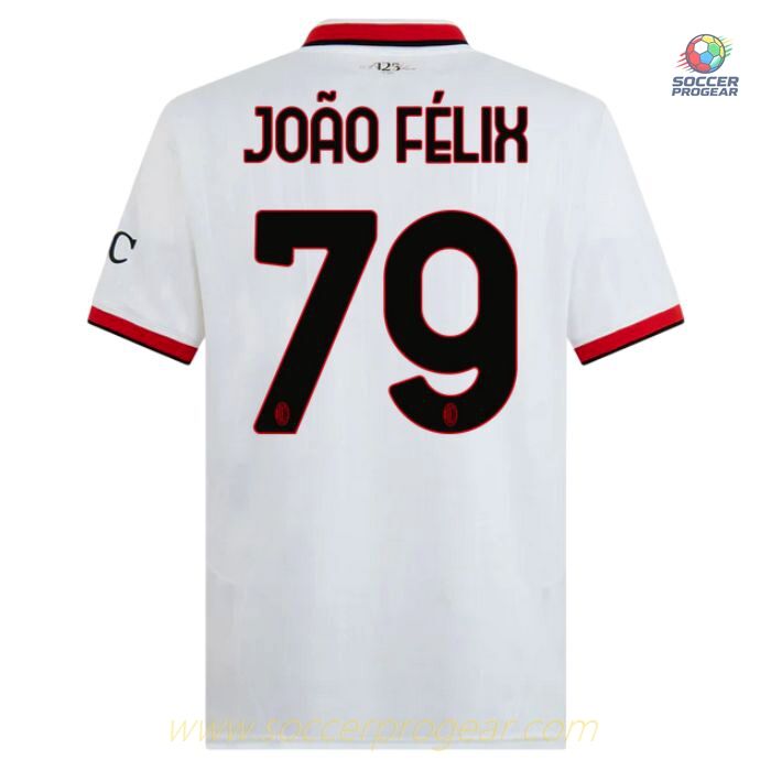 AC Milan Away Football Team Jersey 2024-25 Edition Joao Felix