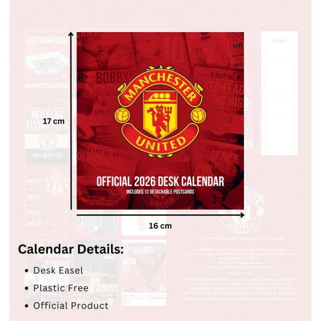 Updated Manchester United Home Team Kit 2025-2026 (Calendar 2026)
