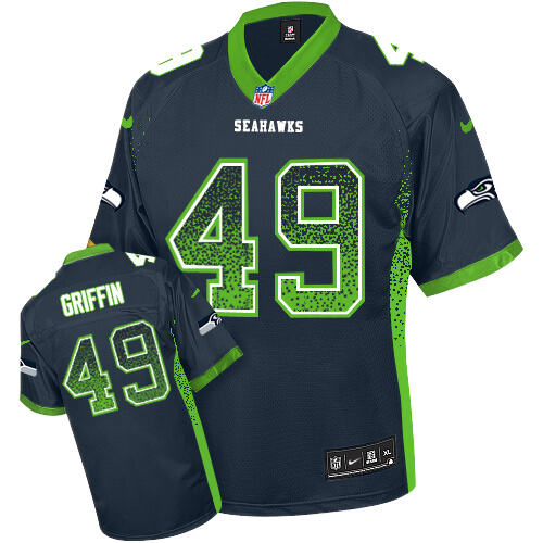 Seahawks #None Blue Drift Fashion NFL Elite Jersey Collectible