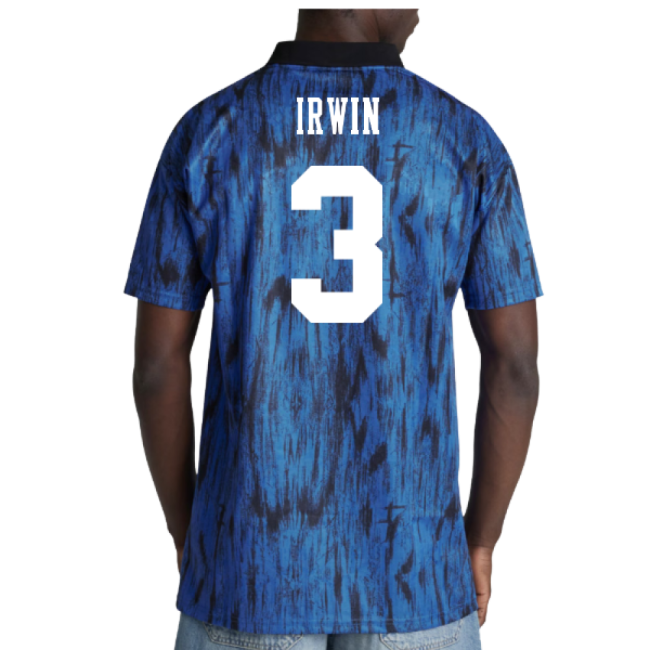 Die-hard Football Man Utd Away Retro Shirt Irwin #3 Top Tier Fresh...