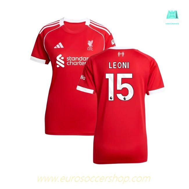 2025-2026 Liverpool Home Shirt (Womens) (Leoni 15)