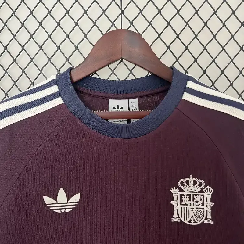 Spain Euro Retro Style Brown Soccer retro kit