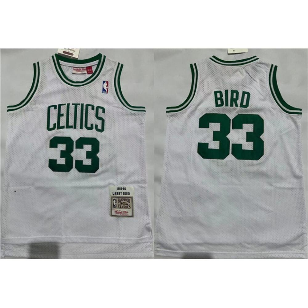 Official 33 Boston Celtics White Jersey - - Fan Favorite