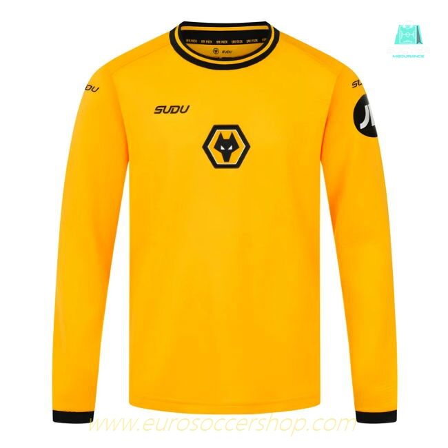 2024-2025 Wolves Long Sleeve Home Shirt (Kids)