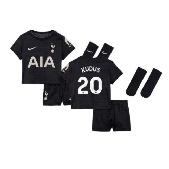 2025-2026 Tottenham Away Baby Kit (Kudus 20)
