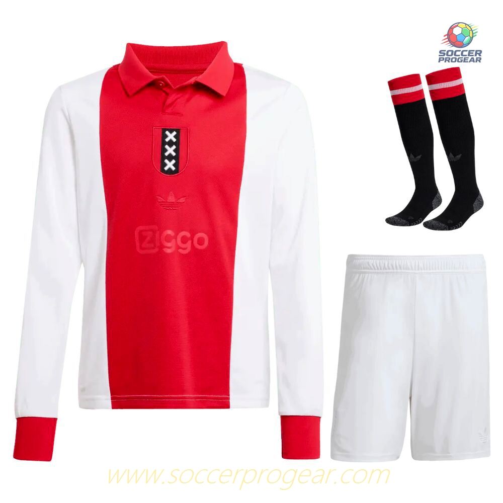 Ajax 125th Anniversary Youth Football Kit Soccer Team Shirt