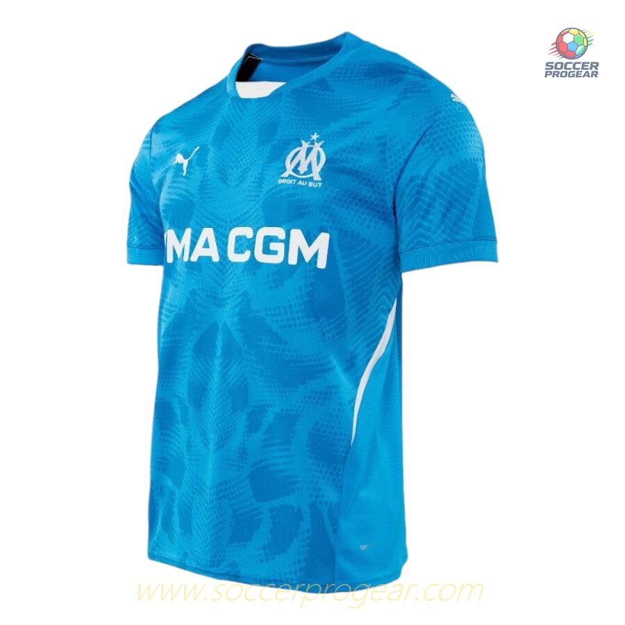 OM 2024/25 Collection Blue Goalkeeper Kids Edition Football Jersey