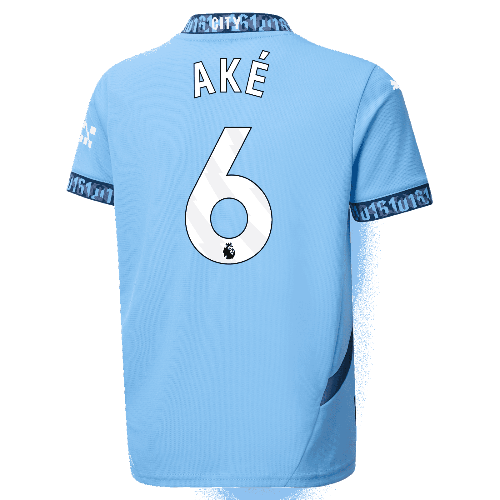 Nathan Ake's 2024-25 Season No. 6 Home Jersey for Manchester City