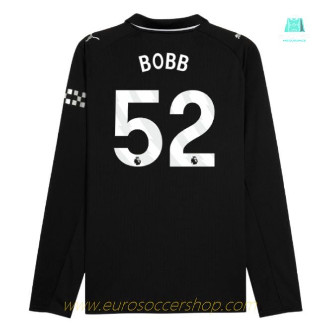 2025-2026 Man City Long Sleeve Away Shirt (Bobb 52)