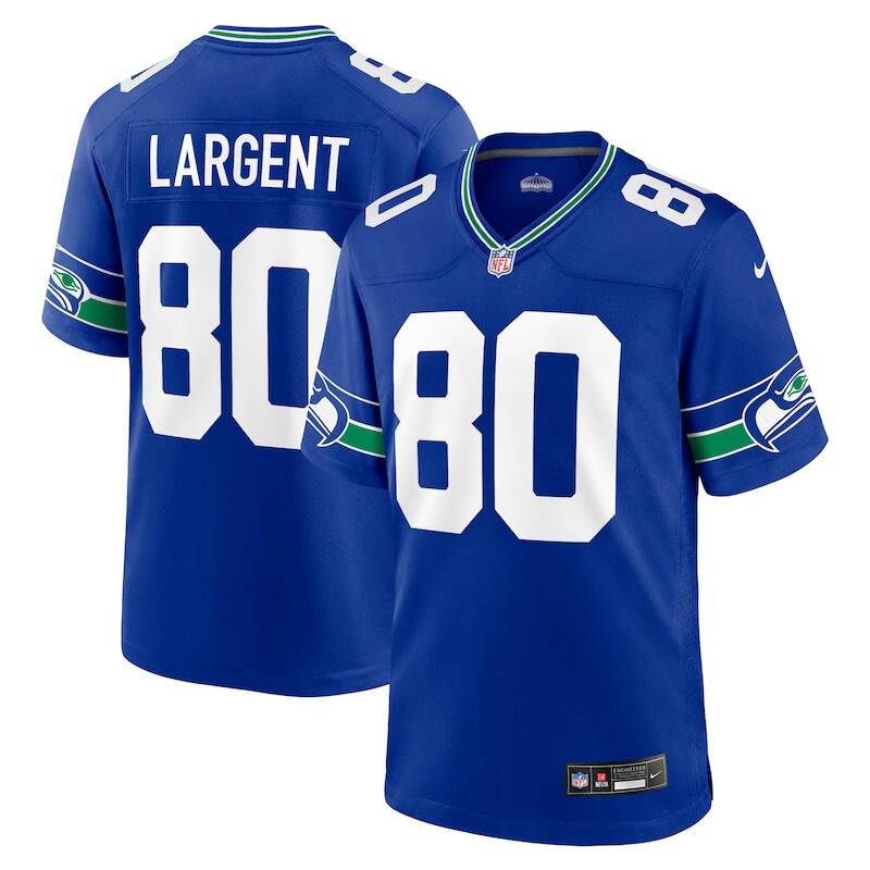 None Steve Largent SEA Seahawks Authentic Game-Day Essential