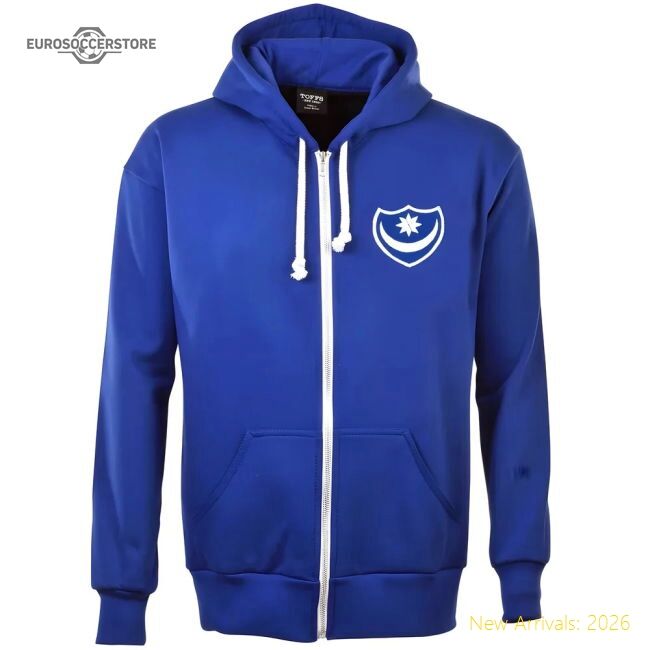 First-class Portsmouth Fc Zipped Hoodie - Royal - Authentic Design
