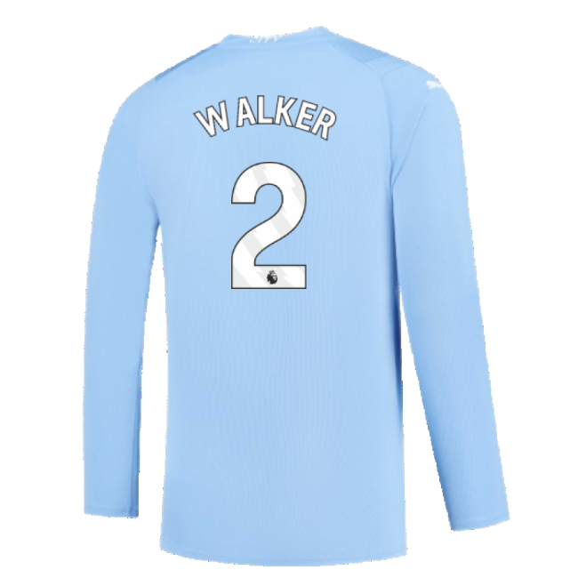 Best Value Manchester City 2023-2024 Puma Home Long Sleeved Shirt (...