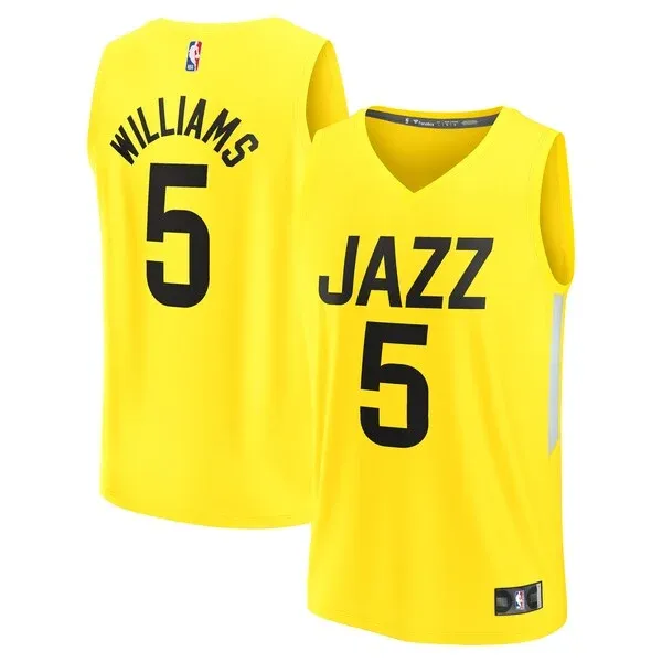 Cody Williams UTA Fast Break Jersey - stylish authentic - Yellow