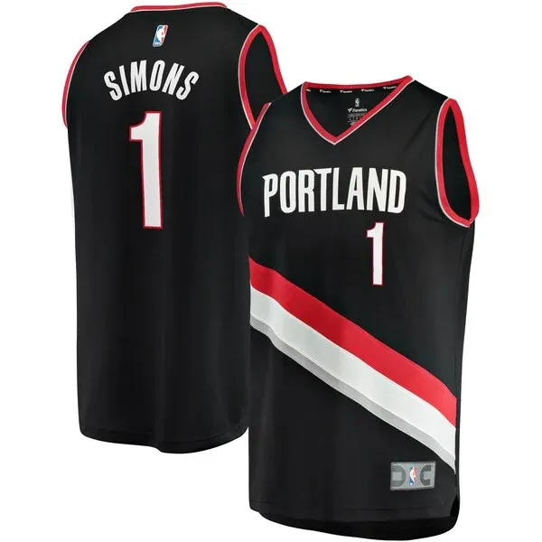 Anfernee Simons POR Fast Break Jersey - classic official - Black