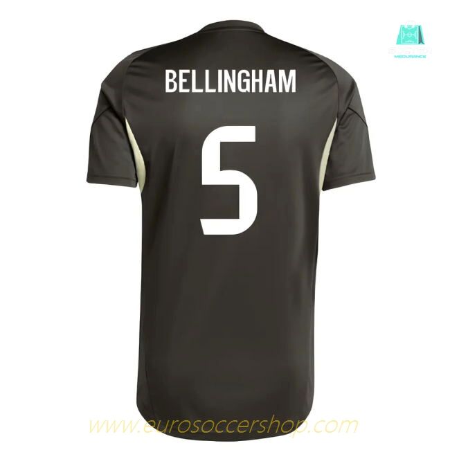 2025-2026 Real Madrid Training Jersey (Utility Grey) (Bellingham 5)