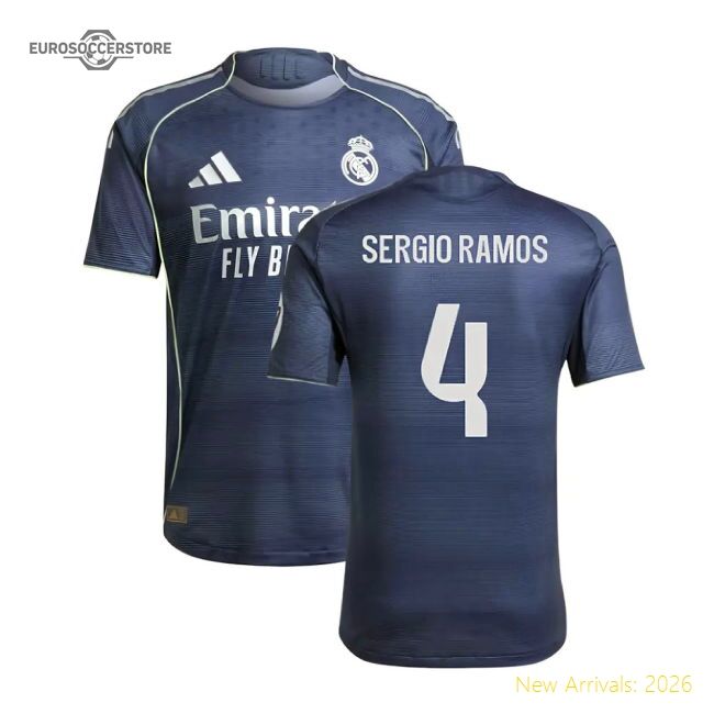 2025-2026 Real Madrid Authentic Second Jersey (sergio Ramos 4)