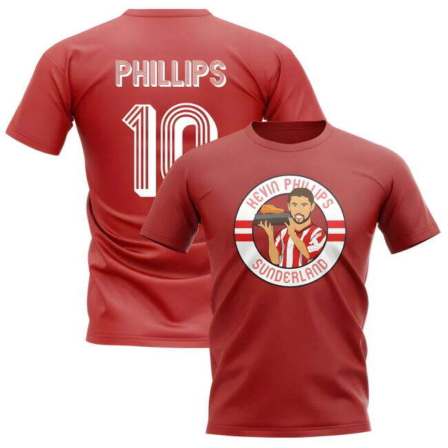 Sunderland Authorized Kevin Phillips Sunderland Illustration T-Shir...