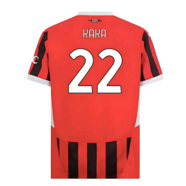 Kaka 22 Genuine 2024-2025 AC Milan Serie A Home Strip