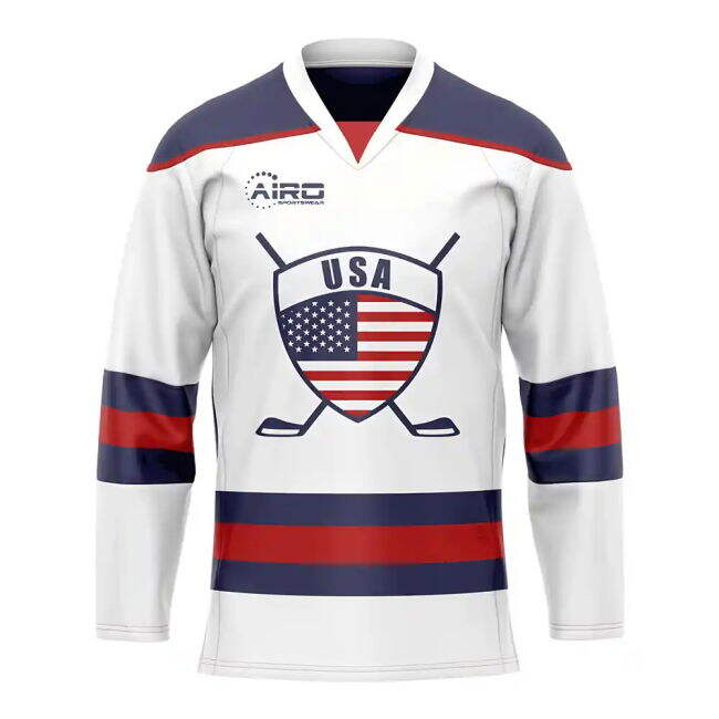 Pro-Grade Match-Ready United States Home Ice Hockey Shirt