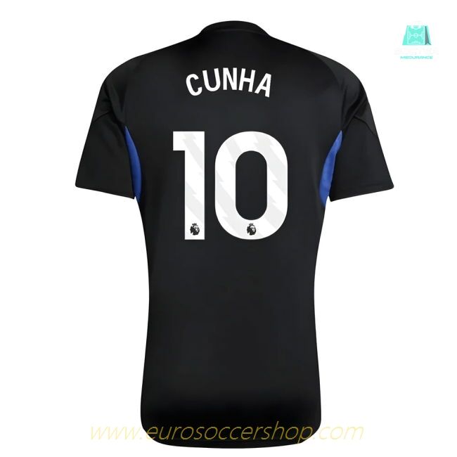 2025-2026 Man Utd EU Training Jersey (Black) - Kids (Cunha 10)