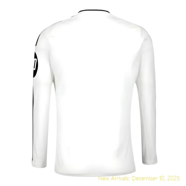 2024-2025 Real Madrid Long Sleeve RM Authentic Home Shirt (Mbappe 9)