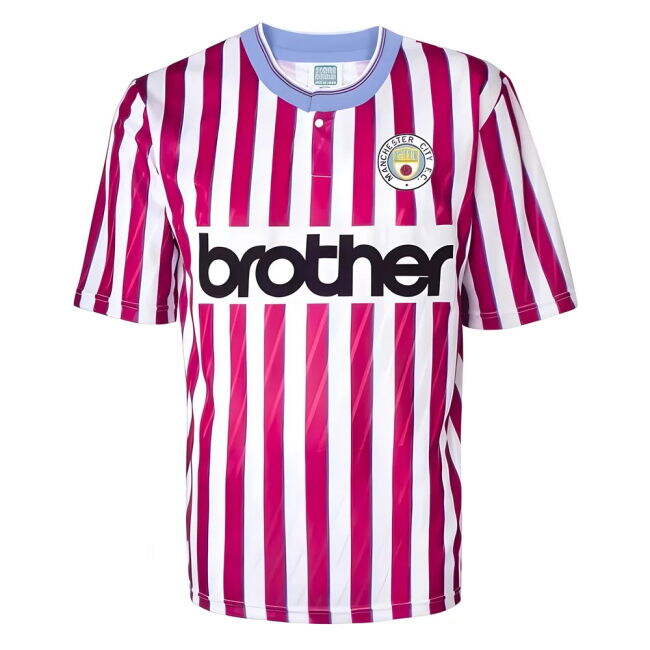 Adult Manchester City 1988 Away Retro Football Shirt