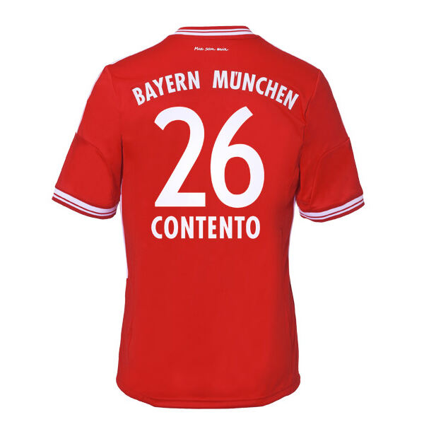 13-14 Bayern Munich 26 Contento Home Shirt - Official Replica 857