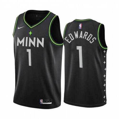 T-Wolves Anthony Edwards #1 Performance 2020 City NBA Swingman Jersey