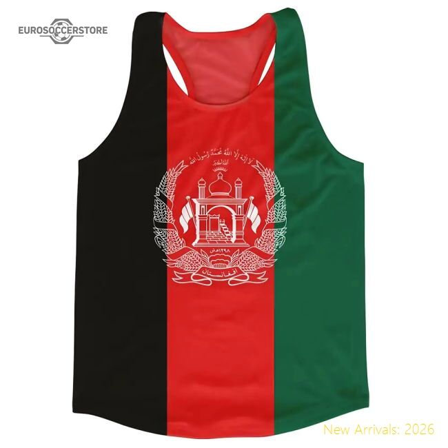 Afghanistan Flag Running Vest - Supporter Edition - Fan Collection