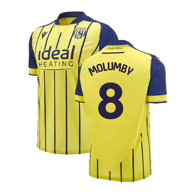 Stretchable Lightweight 2024-2025 WBA Away Official Shirt Molumby#730