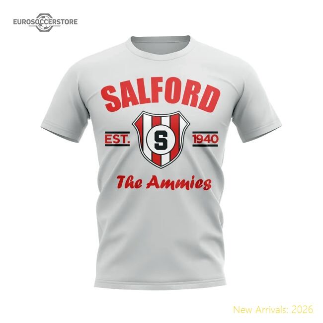 Premium Salford City Established Football T-shirt (white)