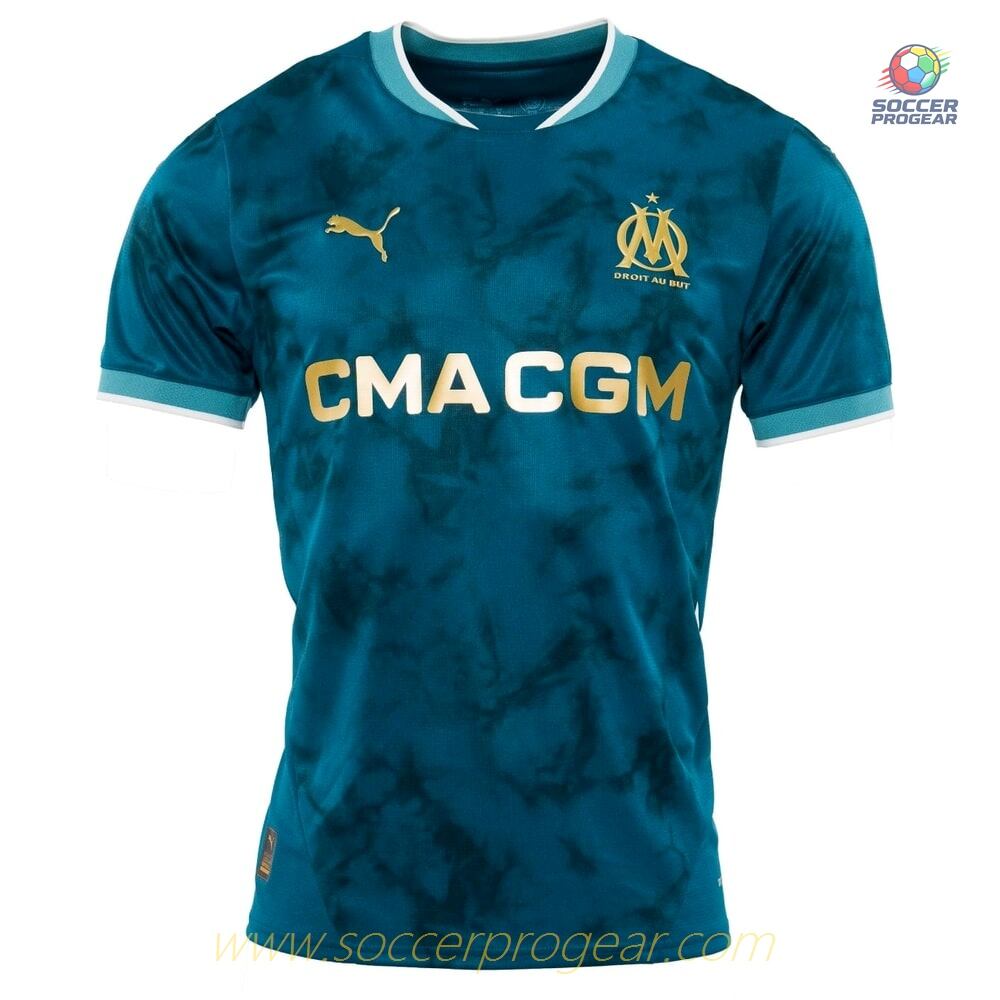 OM Away Youthren's Jersey Set Football Jersey 2024-25 Edition