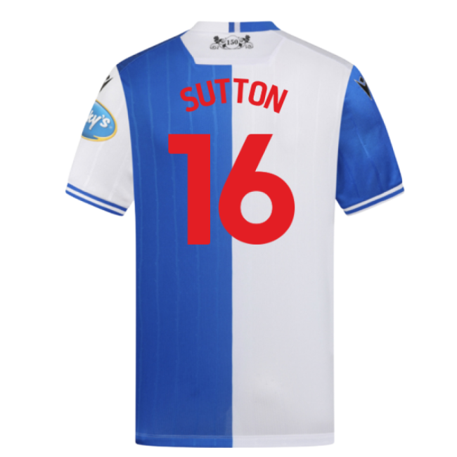 Authentic 2025-2026 Blackburn Rovers Home Shirt (Sutton 16)