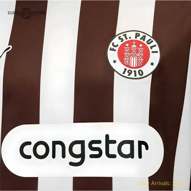 2025-2026 St Pauli Long Sleeve Home Shirt - Premium Collection