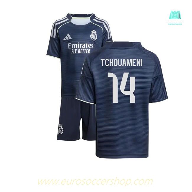 2025-2026 Real Madrid Away Mini Kit (Tchouameni 14)
