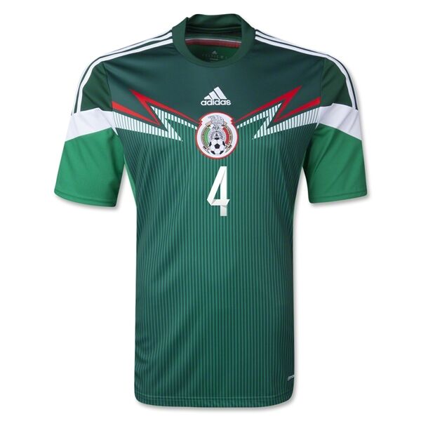 Breathable 2014 Mexico 4 RMARQUEZ Home Green Soccer Jersey Shirt
