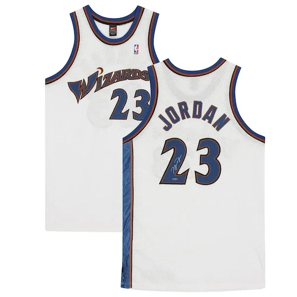 Michael Jordan WAS Authentic Basketball Jersey - White - Fan Favorite