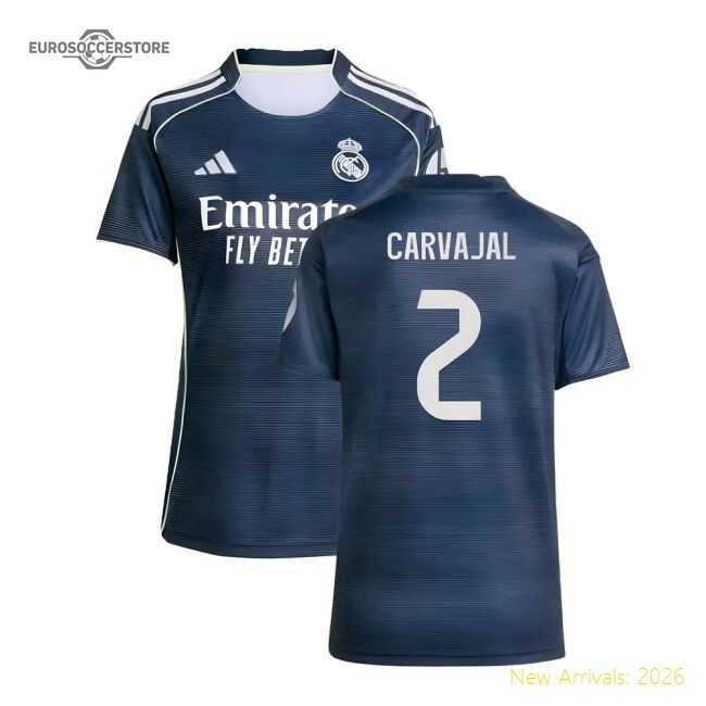 2025-2026 Real Madrid Authentic Away Jersey (womens) (carvajal 2)