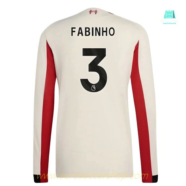 2025-2026 Liverpool Authentic Long Sleeve Away Shirt (Fabinho 3)