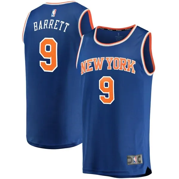 RJ Barrett NYK Replica Jersey - top-tier NBA - Blue casual basketball