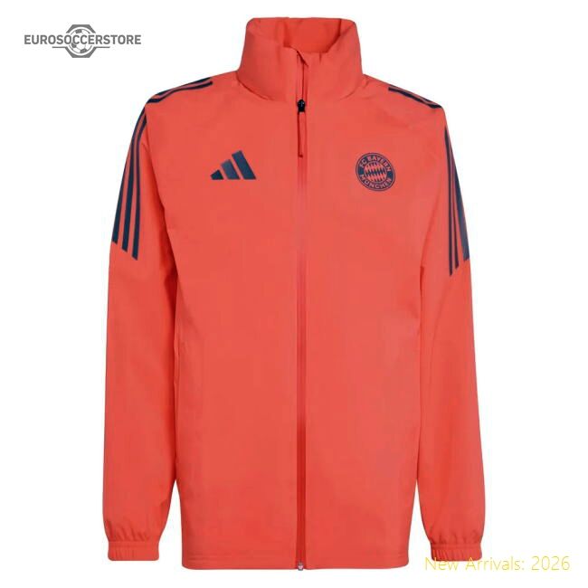 2025-2026 Bayern Munich Rain Jacket (easy Coral) - Collectors Item