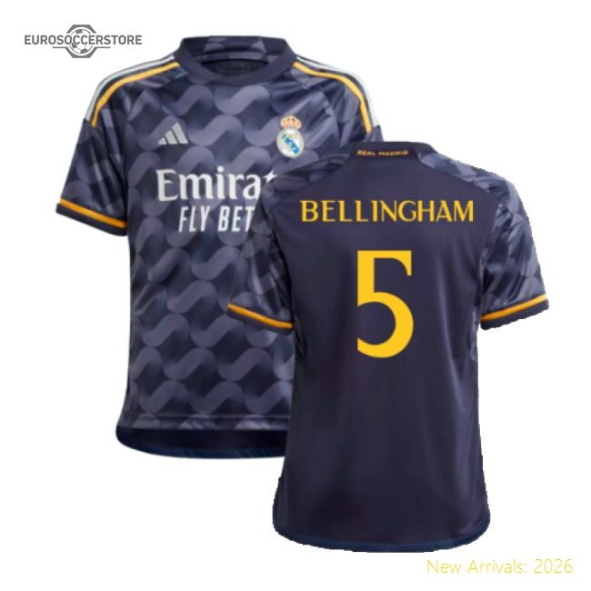 Premium Real Madrid Away Bellingham Jersey 2023-2024 Moisture-wicking