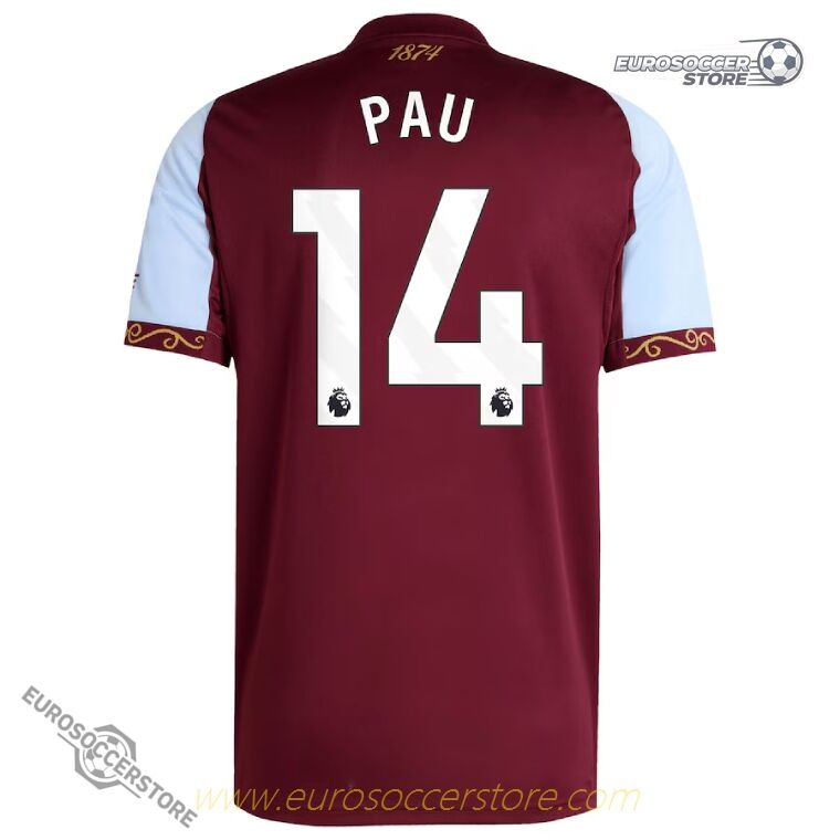 Aston Villa 25-26 Season Home PAU 14 Football Jersey